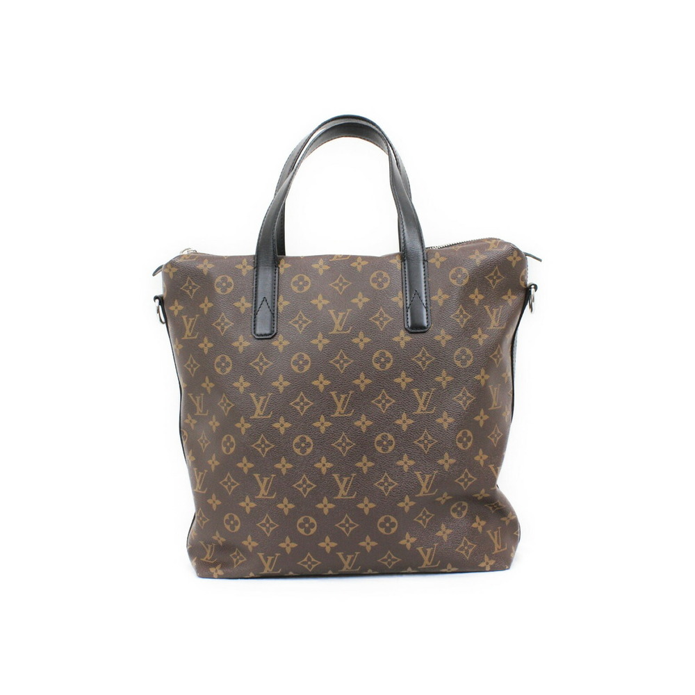 LOUIS VUITTON Kitan Monogram Macassar Shoulder Bag Tote